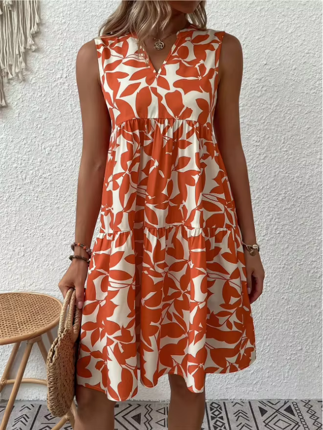 Juniper - Tiered Leaf Dress